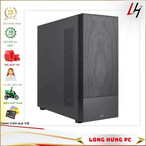 Case Aero Cool Cipher S-BK-V1 (Mid Tower/Màu Đen)