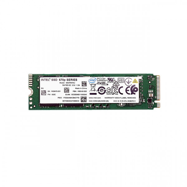 Ổ Cứng SSD INTEL 670P SERIES 1TB M.2 PCIe NVMe 3.0 x4 (Đọc 3500MB/s - Ghi 2500MB/s)