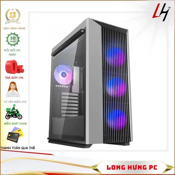 Vỏ Case Deepcool CL500 4F 4FAN (Mid Tower/Màu Xám)