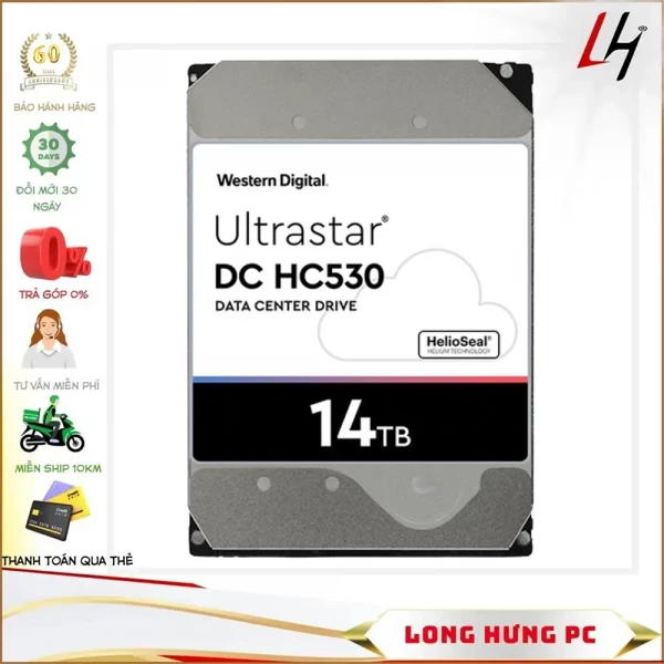 Ổ Cứng HDD Western Digital Ultrastar DC HC530 14TB (3.5 inch, SATA3 6Gb/s, 512MB Cache, 7200rpm)