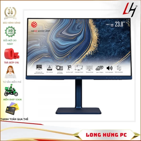 Màn hình MSI Modern MD241P Ultramarine (23.8 inch / FHD / IPS / 75Hz)