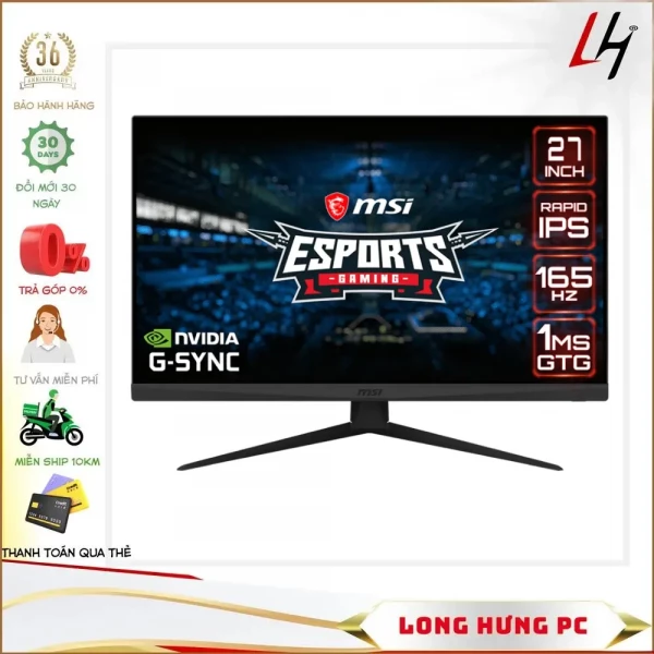 Màn hình MSI Optix G273QF (27inch / WQHD/ IPS/ 165Hz)