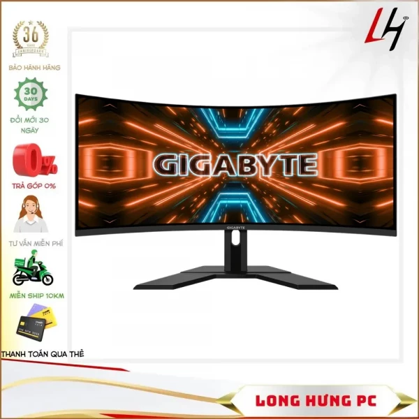 Màn hình Gigabyte G34WQC (34inch/ QHD/ VA/ 144Hz /Cong)