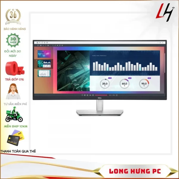 Màn hình Dell P3421W (34inch / WQHD / IPS / 60Hz)