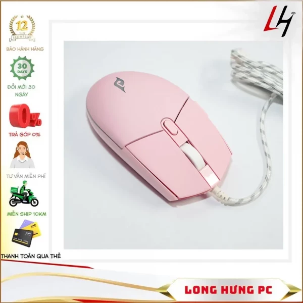 Chuột E-DRA EM6102 Hồng