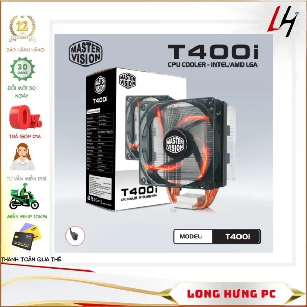 Tản Nhiệt Khí CPU Cooler Master T400i