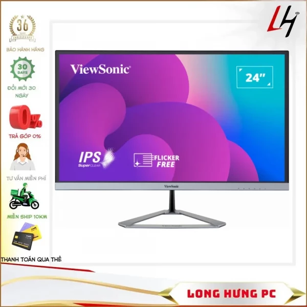 Màn hình Viewsonic VX2476-SMHD (24 inch / FHD / IPS / 75Hz)