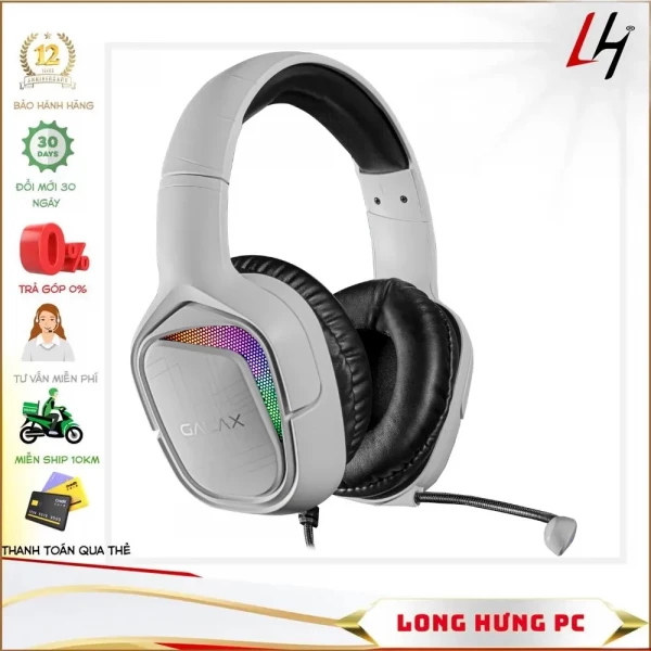 Tai nghe Galax Sonar 04 RGB (USB / micro / Trắng)