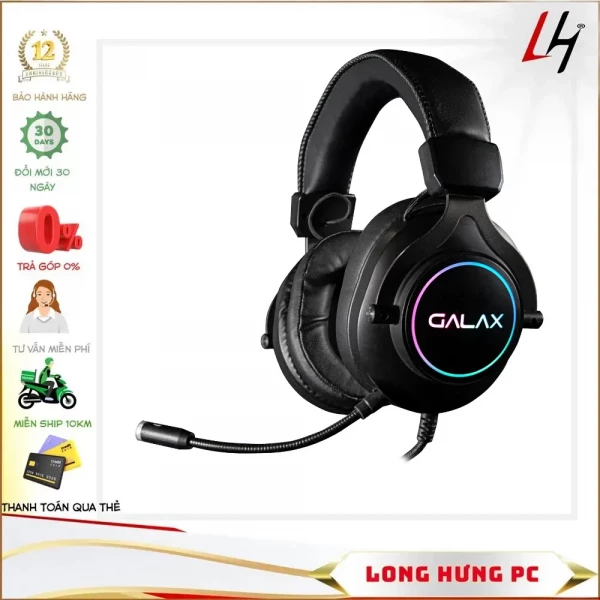 Tai nghe Galax Sonar 03 RGB (USB / micro / Đen)