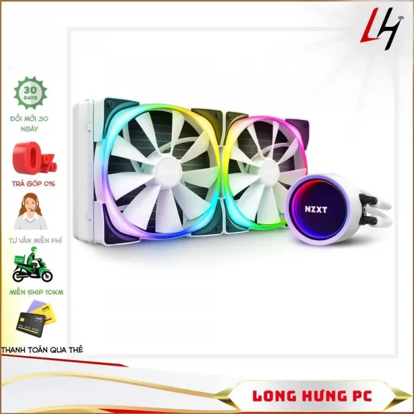 Tản nhiệt nước NZXT Kraken X63 RGB White