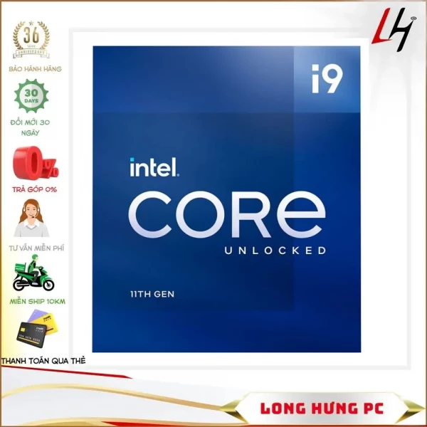 CPU Intel Core i9-11900K (3.50GHz Turbo Up To 5.30GHz, 8 Nhân 16 Luồng, 20M Cache, Rocket Lake)