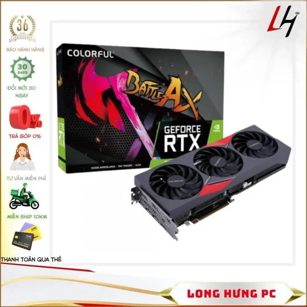 VGA Colorful GeForce RTX 3050 NB 8G EX-V (8GB GDDR6, 128-bit, HDMI +DP, 1x8-pin)