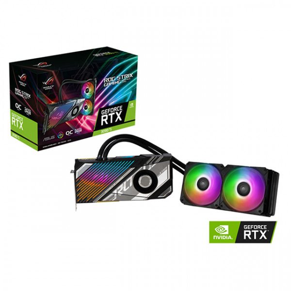 VGA Asus ROG Strix LC GeForce RTX 3090 Ti OC Edition (24GB GDDR6X, 384-bit, HDMI +DP, 1x16-pin)