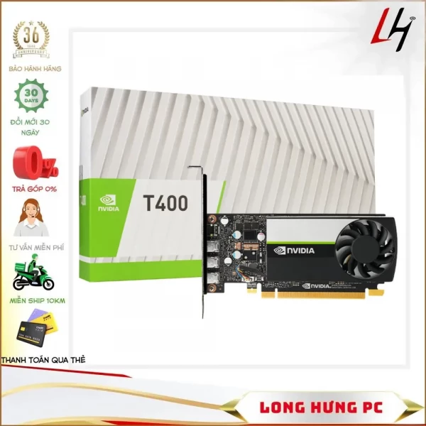 VGA LEADTEK QUADRO T400 (2GB GDDR6, 64-bit, DP)