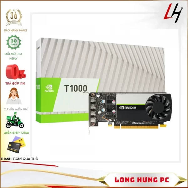 VGA Card LEADTEK NVIDIA Quadro T1000 4GB (4GB GDDR6, 128-bit, DP)