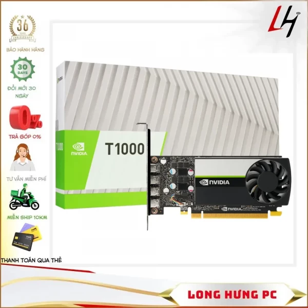 VGA Card LEADTEK NVIDIA Quadro T1000 8GB (8GB GDDR6, 128-bit, DP)