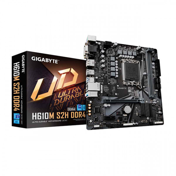 Main Gigabyte H610M-S2H (Intel H610, Socket 1700, m-ATX, 2 khe RAM DDR4)