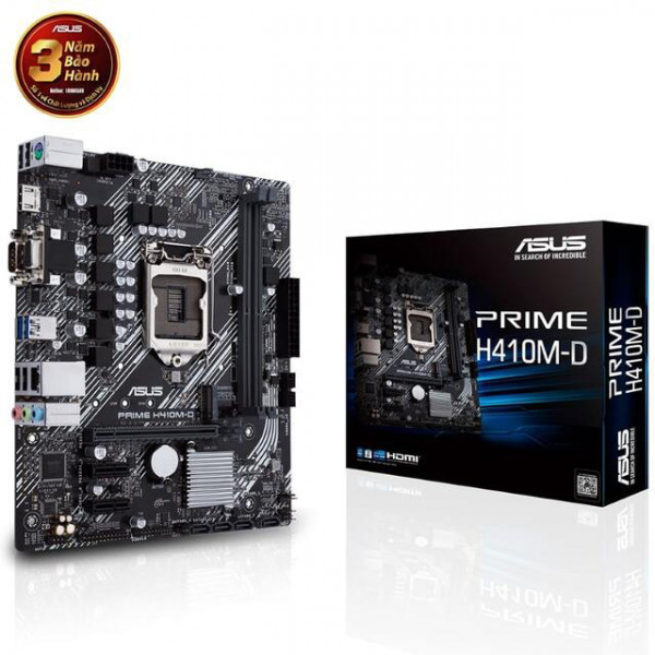 Main ASUS PRIME H410M-D (Intel H410, Socket 1200, m-ATX, 2 khe Ram DDR4)