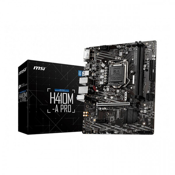 Main MSI H410M-A PRO (Intel H410, Socket 1200, m-ATX, 2 khe RAM DDR4)