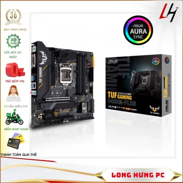 Main ASUS TUF GAMING B460M-PLUS (Intel B460, Socket 1200, m-ATX, 4 khe Ram DDR4)